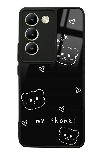 Spoyi Vivo V30 Lite Don't Touch Tasarımlı Glossy Telefon Kılıfı