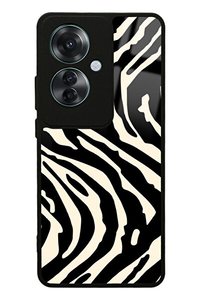 Spoyi Oppo Reno 11F 5G Zebra Tasarımlı Glossy Telefon Kılıfı