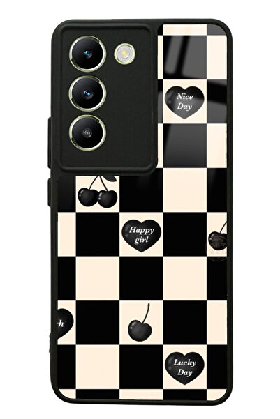 Spoyi Vivo V30 Lite Happy Girls Tasarımlı Glossy Telefon Kılıfı