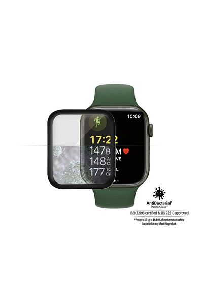 PanzerGlass Apple Watch Series 7 41mm Glass Super + ( Full Adhesive ) - Black