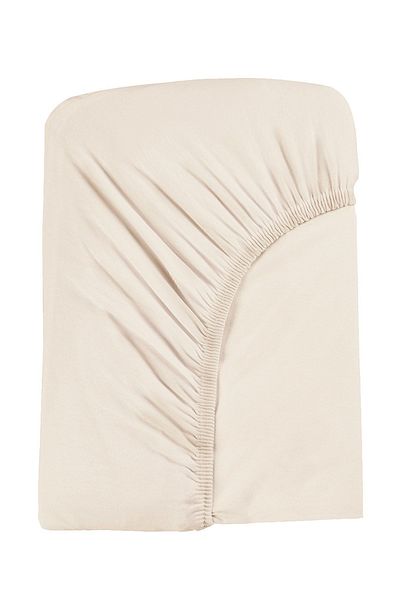 tinylamb Beige Organic Cotton Combed Baby Bed Sheet 80x180cm