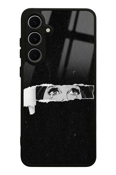 Spoyi Samsung S24 Fe Eyes Design Glossy Phone Case