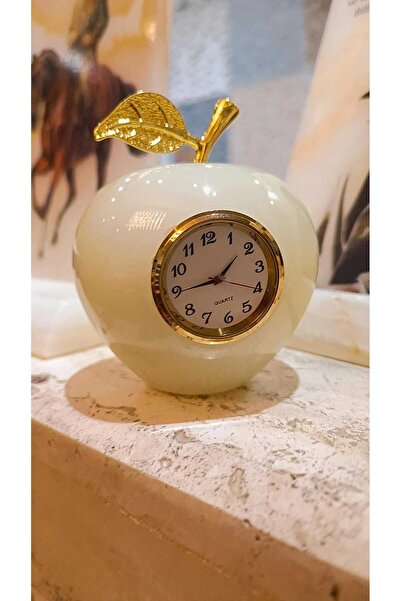 Marblecenter Mermer Obje Biblo Dekoratif Elma Hediyelik Şık Modern Tarz Tasar...