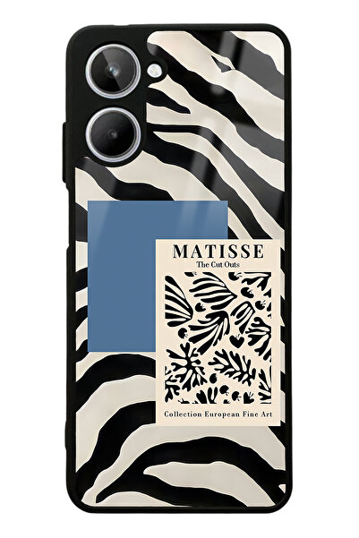 Spoyi Oppo Realme 10 Zebra Matısse Tasarımlı Glossy Telefon Kılıfı