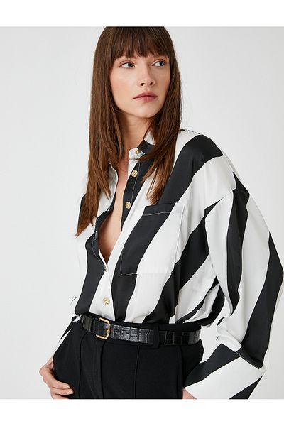 Koton Relax Fit Shirt with Pocket Detail