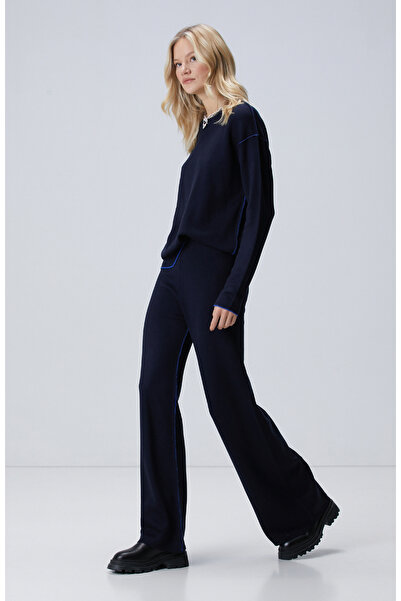 Network Lacivert Saks Pantolon