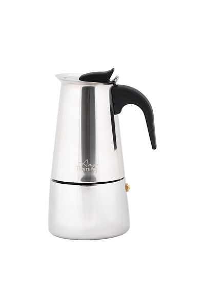 Any Morning Fe001-4 Espressomaschine aus Edelstahl - 200 ml Induktion