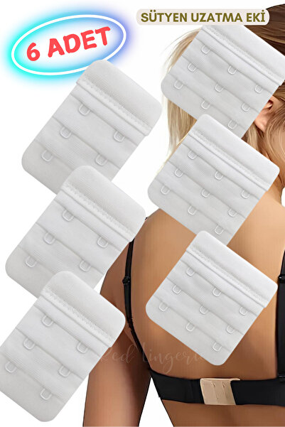 red iç giyim 6 τεμάχια Εξάρτημα επέκτασης σουτιέν (Agraf) 3 τεμάχια 2x3, 3 τε...