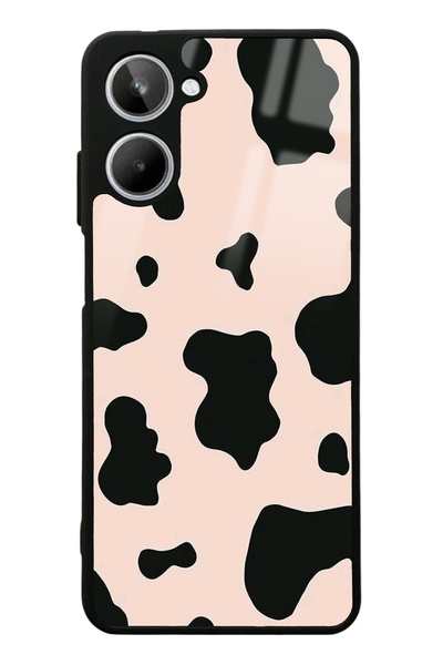 Spoyi Oppo Realme 10 Pink Milky Tasarımlı Glossy Telefon Kılıfı