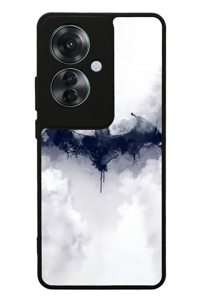 Spoyi Oppo Reno 11F 5g White Batman Design Glossy Phone Case