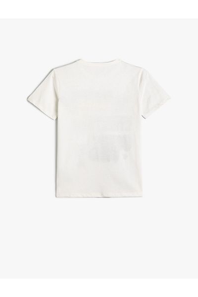 Koton Graffiti tričko s krátkym rukávom Crew Neck