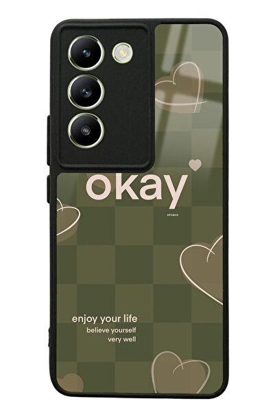 Spoyi Vivo V30 Lite Enjoy Your Life Tasarımlı Glossy Telefon Kılıfı