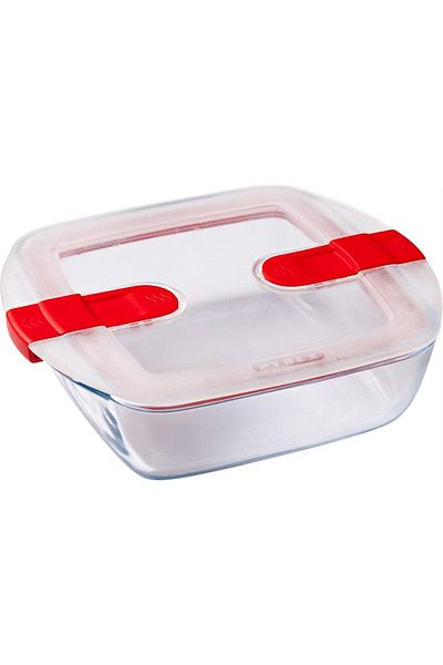 Pyrex حاوية تخزين مستطيلة للميكروويف سعة 1 لتر