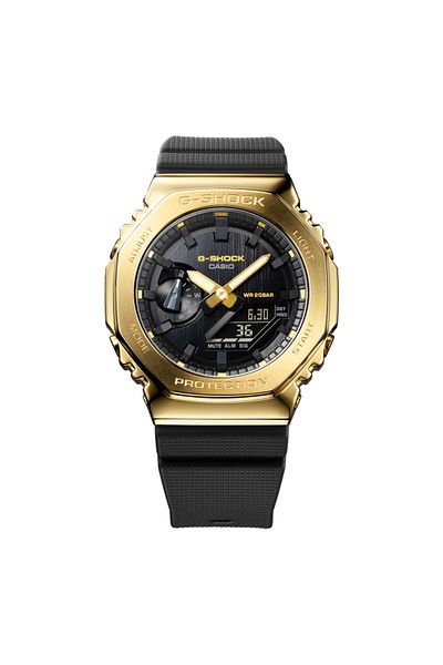 G-SHOCK Klassische Herren-Hybrid-Smartwatch, Schwarz, GM-2100G-1A9ER
