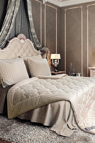 VAROL لحاف لورا هوم ماجيستي مزدوج اللون بيج