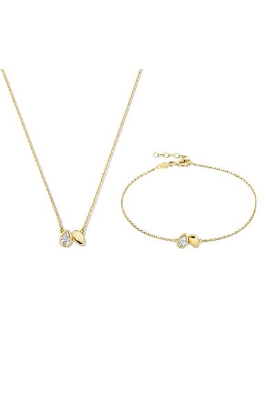 Beloro Jewels Regalo D'amore Damen Geschenkset Gold Bo90016