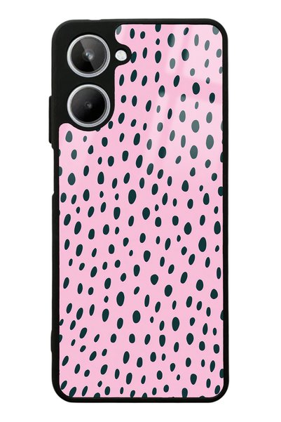 Spoyi Oppo Realme 10 Pink Speckle Design Glossy Phone Case