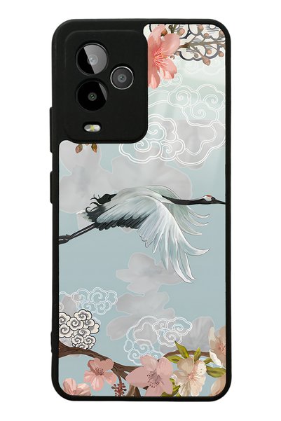 Spoyi Gm 24 Pro Watercolor Stork Design Glossy Phone Case