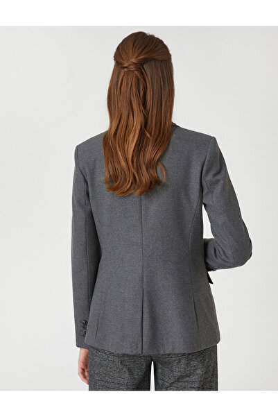 Koton Düğmeli Cep Detaylı Kruvaze Blazer Ceket