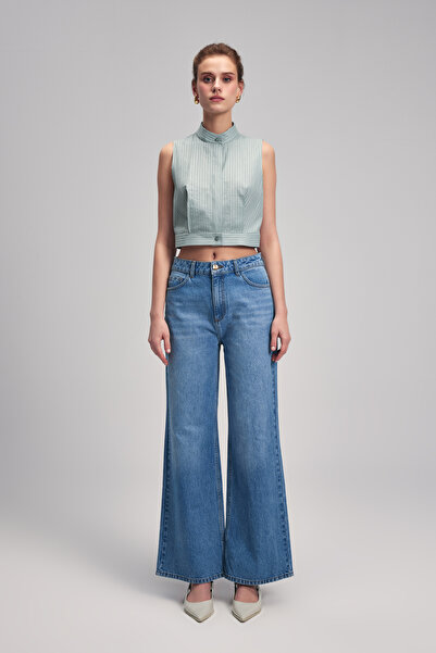 adL Bol Paça Denim Pantolon