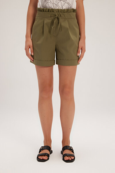 adL Beli Fırfırlı Önden Bağcıklı Şort