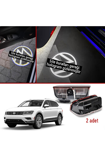 GCP German Car Parts Tiguan kapı altı logolu aydınlatma - Tiguan hologram log...