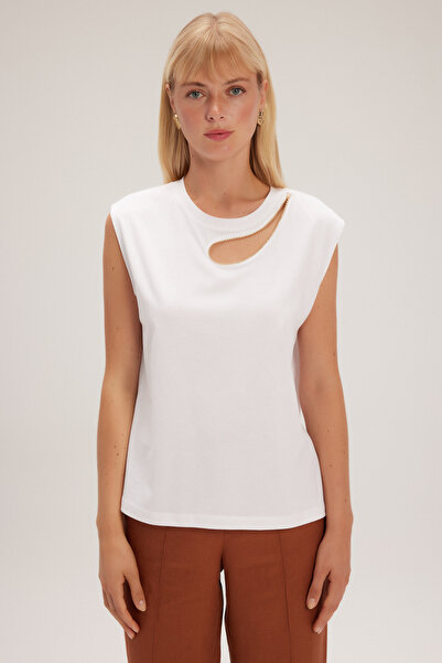 adL T-shirt with rhinestones