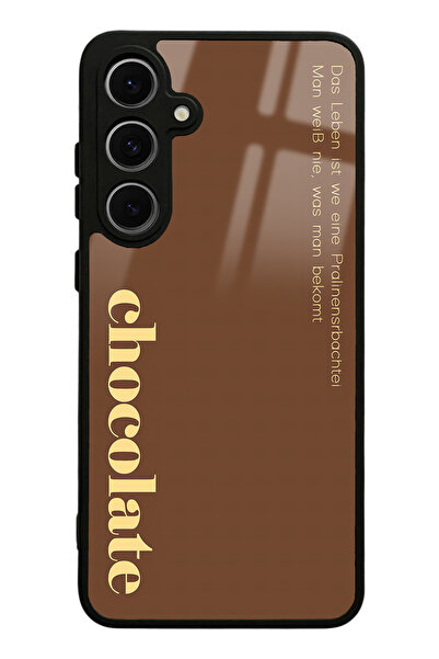 Spoyi Samsung S24 FE Choclate Tasarımlı Glossy Telefon Kılıfı