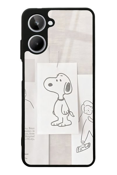 Spoyi Oppo Realme 10 Snoppy Design Glossy Phone Case