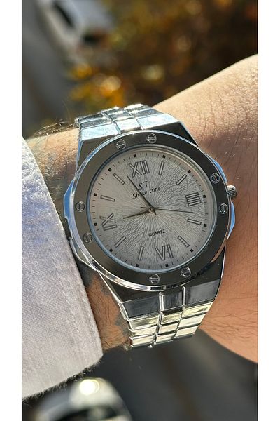 Show Time Stainless Steel Men's Wrist Watch