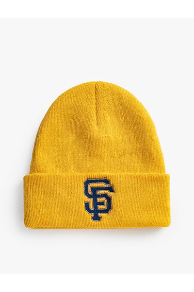 Koton Basic College Beret with Embroidered Fold Detail