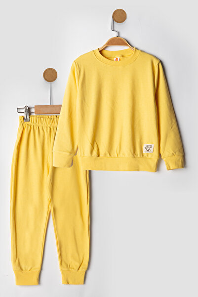 MUTTİ Basic Embroidered 2 Thread Crew Neck Εποχιακή παιδική φόρμα