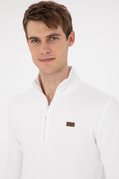 U.S. Polo Assn. Men's Ecru Basic Sweatshirt 50298243 -Vr019