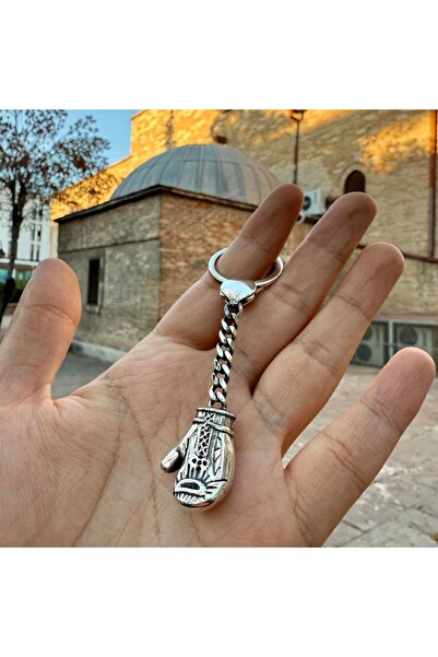 Sima Silver Gümüş Tasarım Boks Eldiveni Model Tasarım Trend Erkek  Anahtarlık...