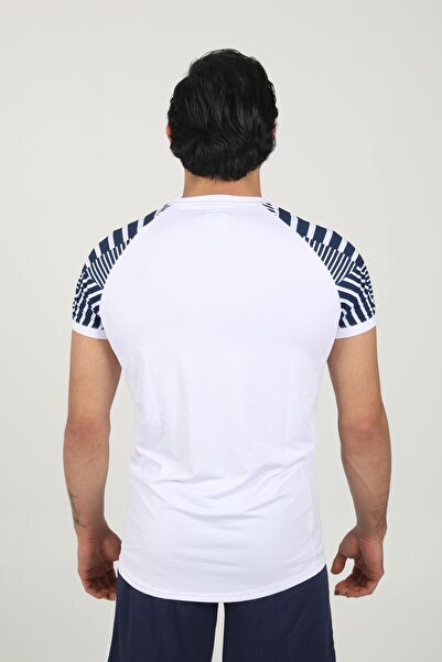 Diadora Μπλουζάκι Derby Λευκό Navy Blue