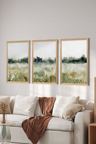 Artavessa طقم طاولة MDF بإطار خشبي مكون من 3 قطع - ERSYCRVSZ3SET5
