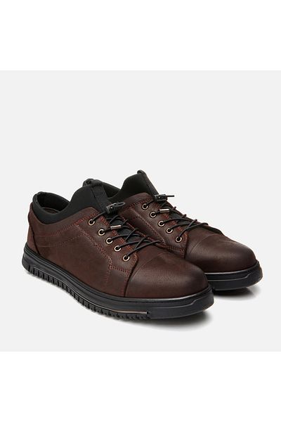 Hotiç Genuine Leather Brown Men's Casual Shoes