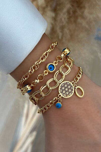 Trendy Butik O Harfli Yaşam Bileklik Kombini