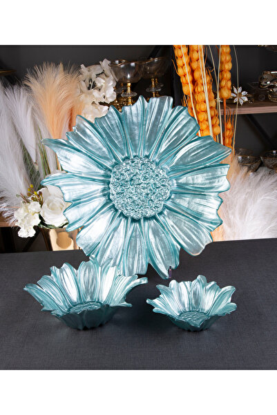 ARGKRİSTAL Set of 3 Decorative Plates and Bowls - for Stylish Presentation and Serving