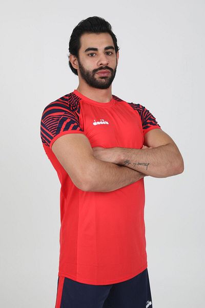 Diadora Μπλουζάκι Derby Κόκκινο Ναυτικό Μπλε