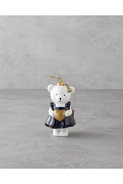English Home 10cm White Bonny Christmas Tree Ornament
