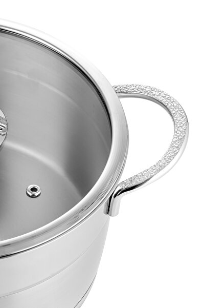 Nehir Silver Mat Trend 22 cm Derin Tencere