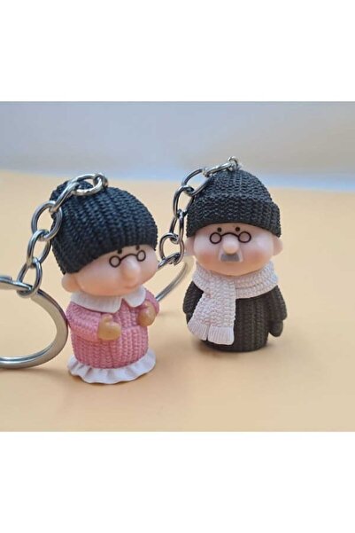 KARAASLAN Yaşlı Tonton Çift 2 Li Sevgili Çiftlere Özel Anahterlık