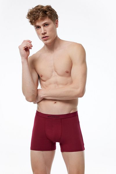 Malabadi Ανδρικό Claret Red 2 Pack Cotton Elastane Boxer 075