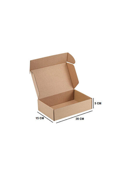 AMBALAJ MARKT Kitap, Parfüm, Kozmetik Ürün Kargolama Kutusu 20x15x5 cm 50 Adet
