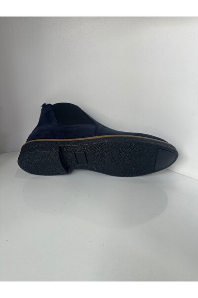 TAŞKINÖZ AYAKKABI HAKİKİ DERİ NUBUK SU GEÇİRMEZ LACİVERT İÇİ KÜRKLÜ KAVUÇUK TABAN