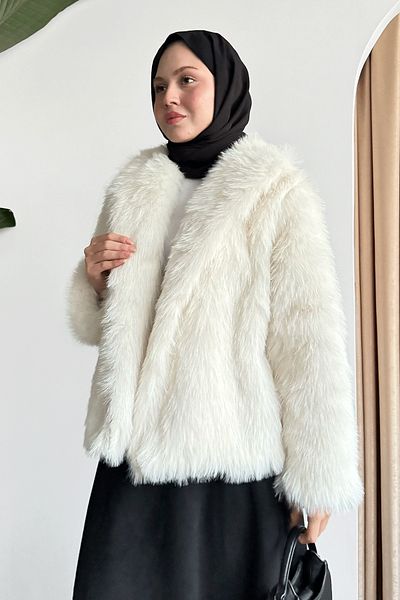 InStyle فرو إكرو قصير مبطن