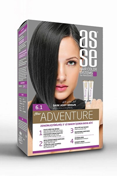 asse Adventure Set Saç Boyası, Kalıcı ve Canlı Renkler, 1+1 Kullanım Seti (NO...