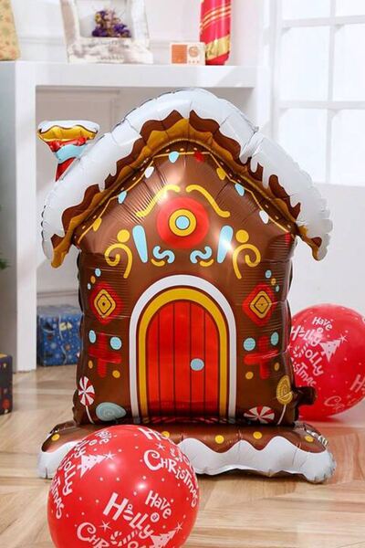 Atölye Mi بالون من رقائق معدنية مقاس 100 سم - شوكولاتة بأرجل