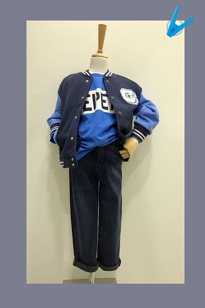 Çikoby Boys Children's College Coat- Jean Pants-T-Shirts Suit